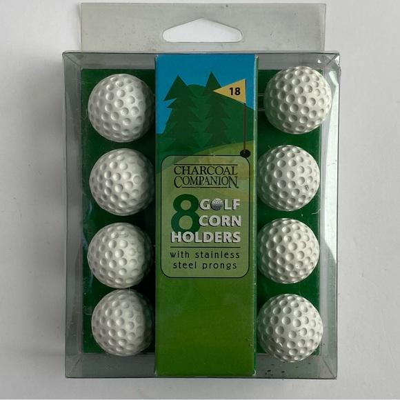 Golf Corn Holders set of 4 (8 total) Brand New NIB Balls Stainless Steel Prongs - Picture 2 of 10